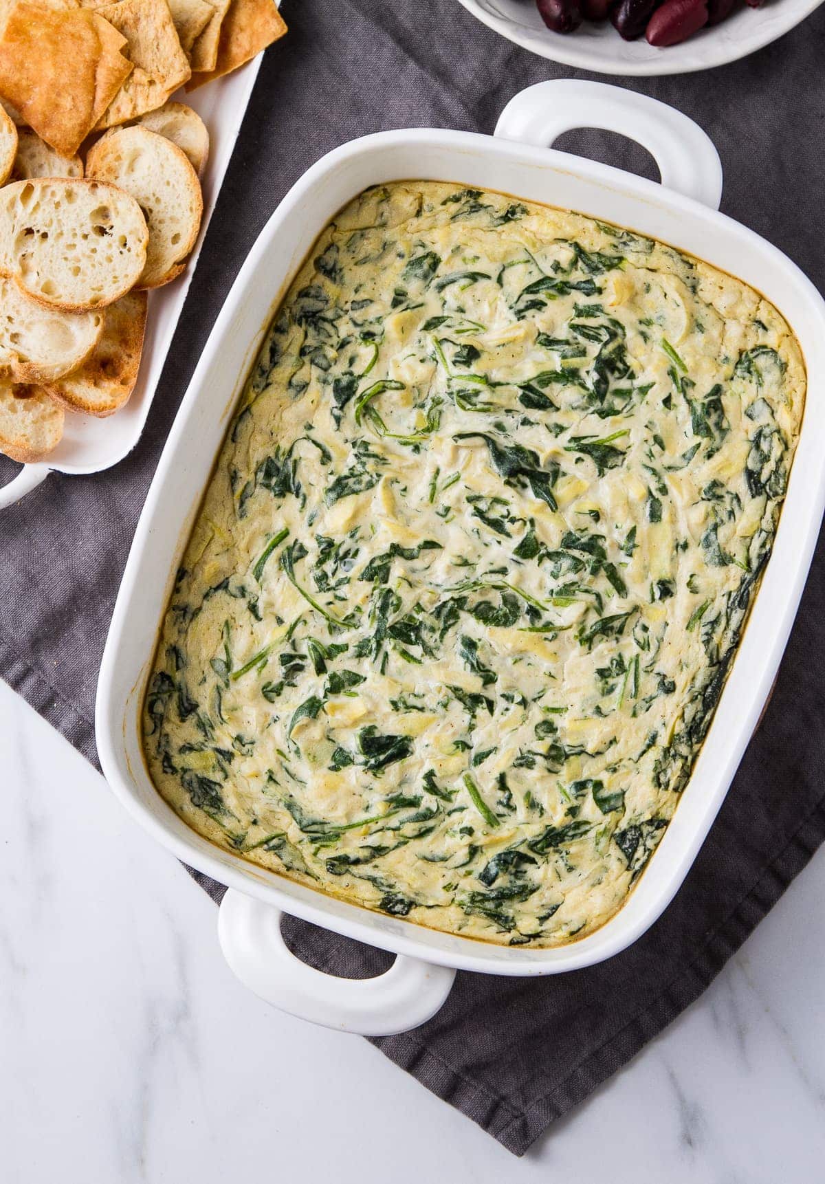 Easy & Creamy Vegan Spinach Artichoke Dip in 25 Mins